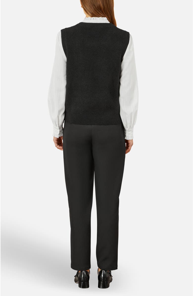 Yumi Tailored Cigarette Pants, Alternate, color, Black