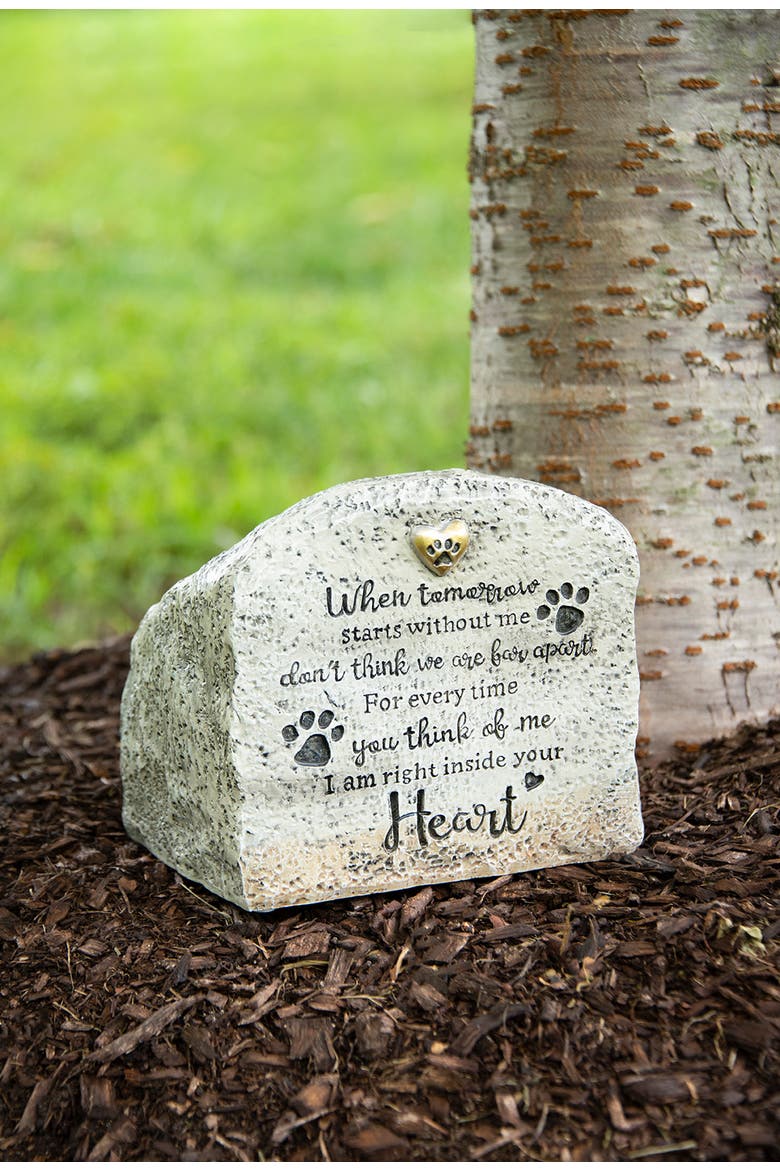In My Heart Pet Bereavement Marker & Urn, Alternate, color, White