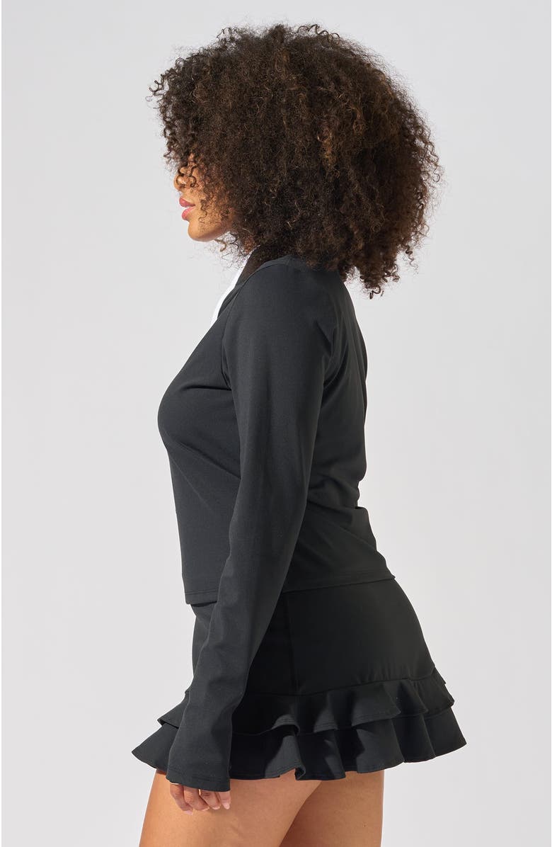 Bobbe Active Volley Long Sleeve Top, Alternate, color, Black