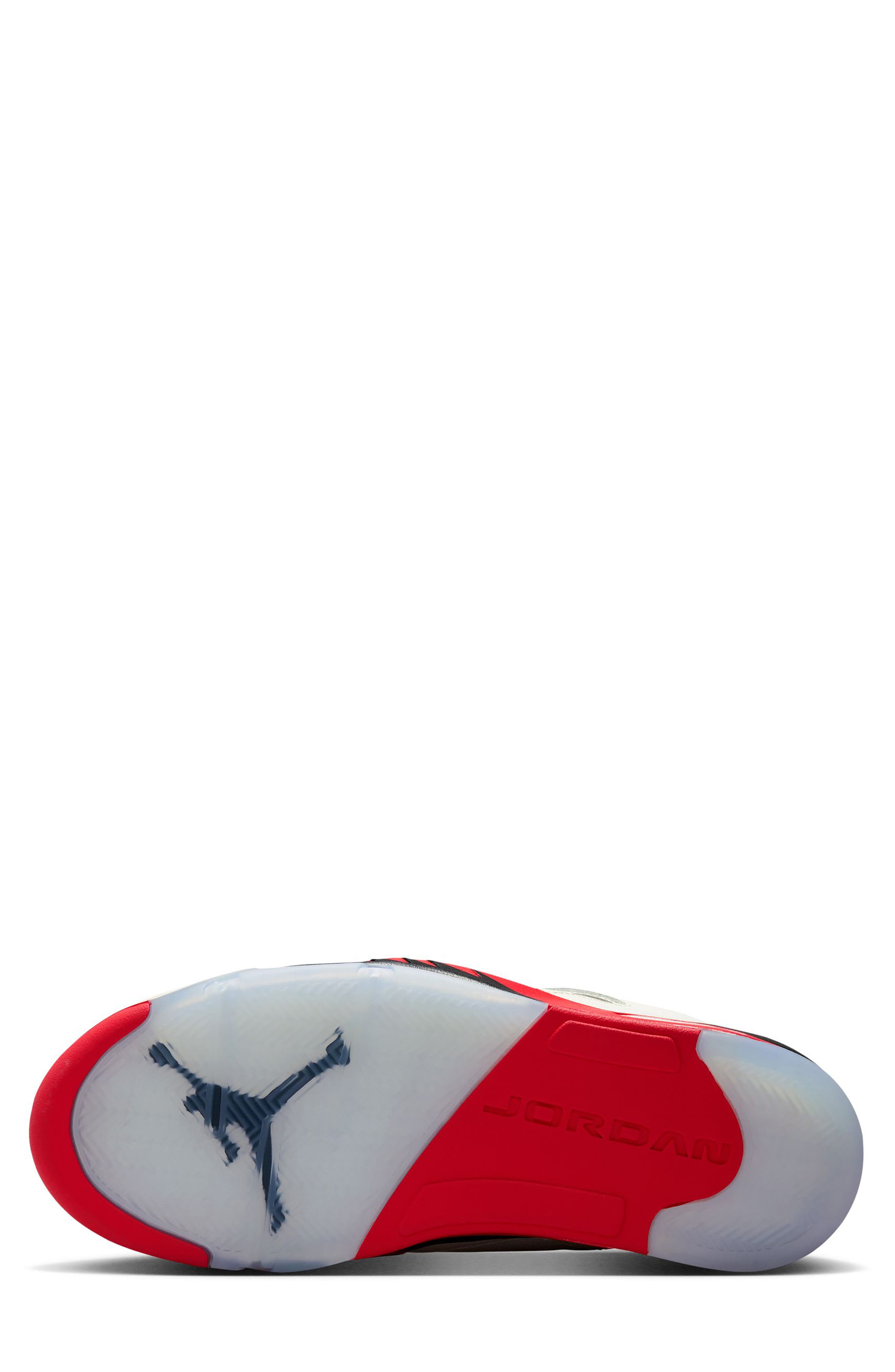 Jordan Sixty Plus Low Basketball Sneaker, Alternate, color, 100 Sail/Fire R