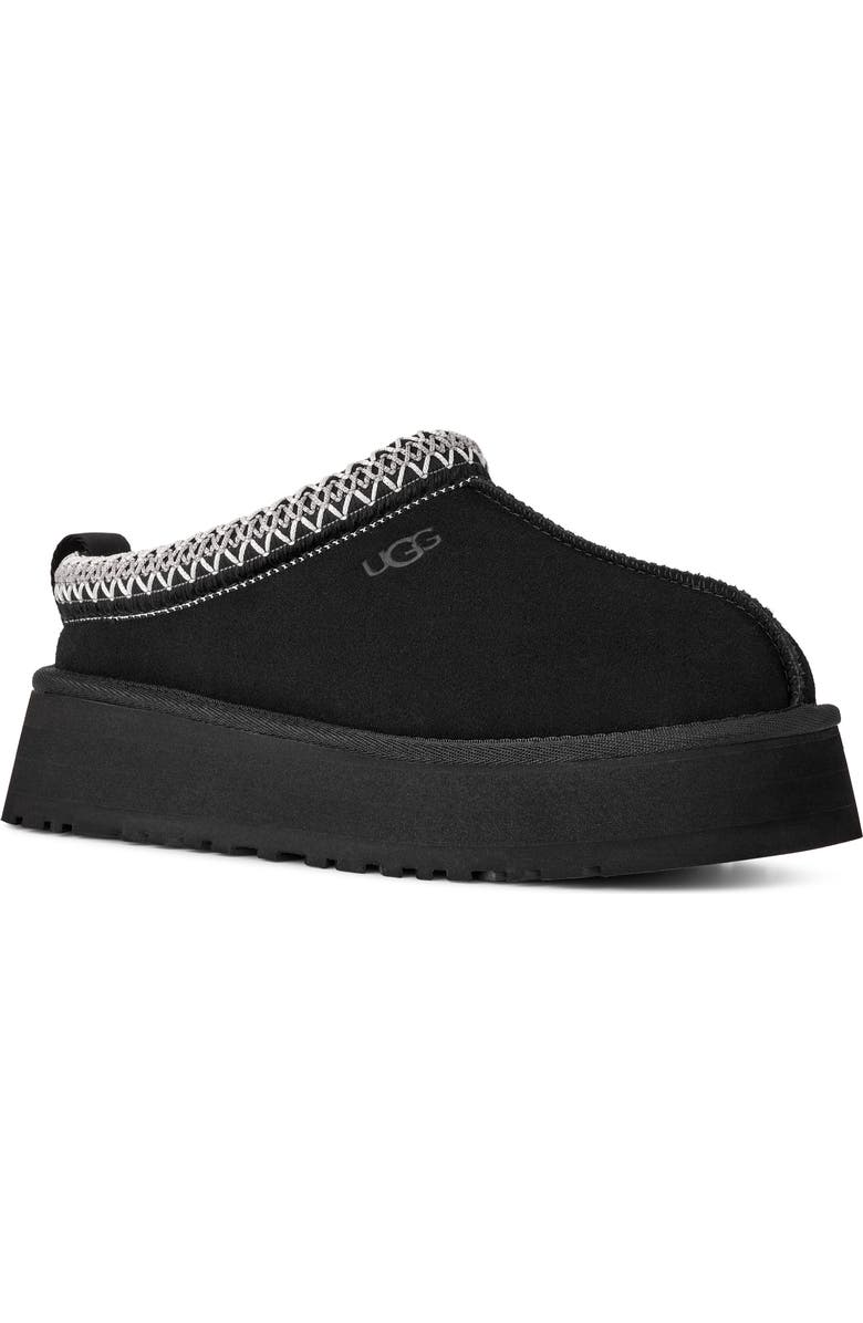 UGG<sup>®</sup> Tazz II Genuine Shearling Lined Platform Slipper, Main, color, Black