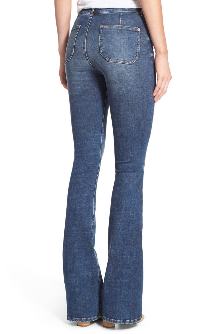 'Bodycon Marrakesh' High Rise Flare Jeans, Alternate, color, ZELL