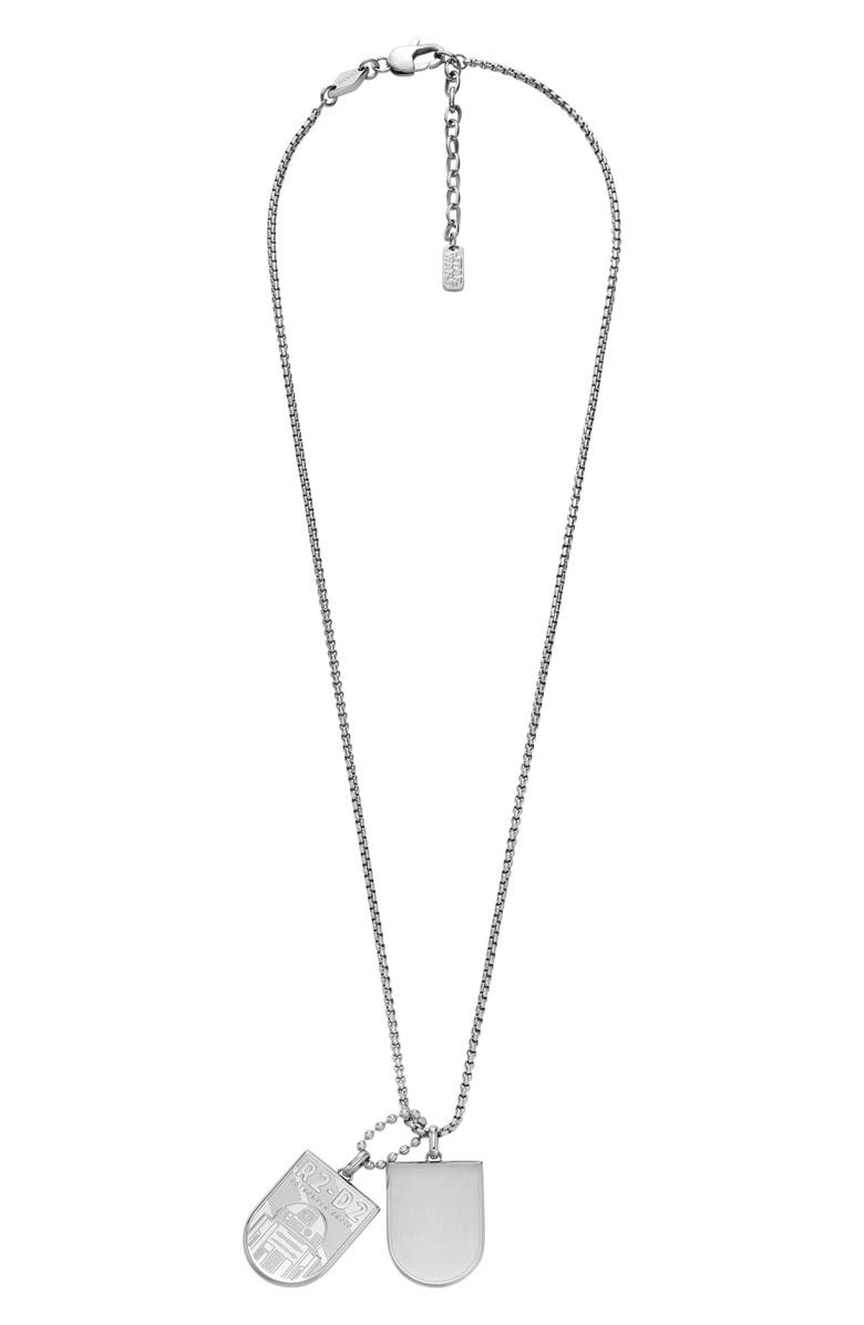 Fossil x Star Wars<sup>™</sup> Special Edition R2-D2 Pendant Necklace, Main, color,