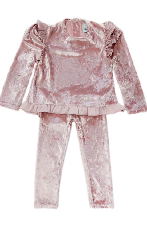 Pink Velour Lounge Set (Toddler, Little Kid, Big Kid)
