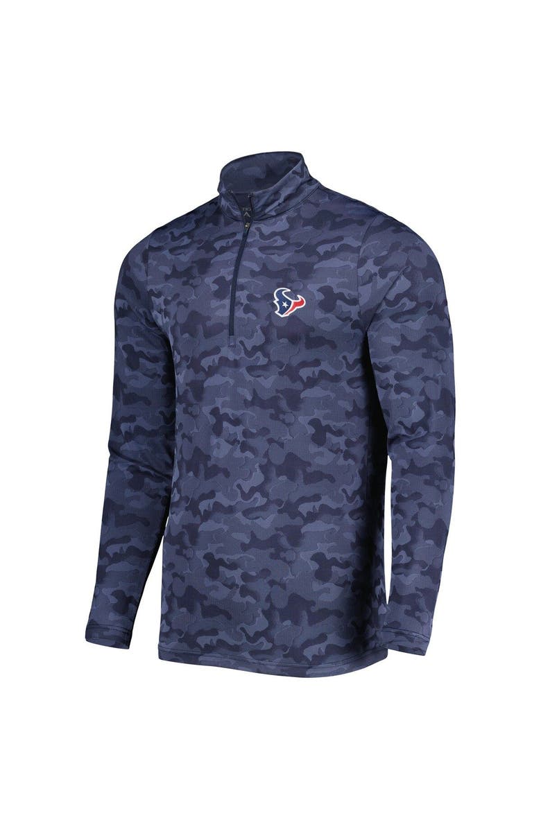 ANTIGUA Men's Antigua Navy Houston Texans Brigade Quarter-Zip Sweatshirt, Alternate, color, 