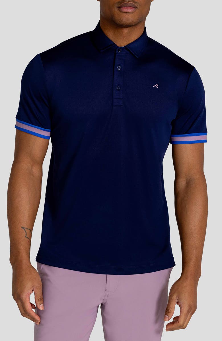 Redvanly Cromac Piqué Polo, Main, color, Midnight Navy