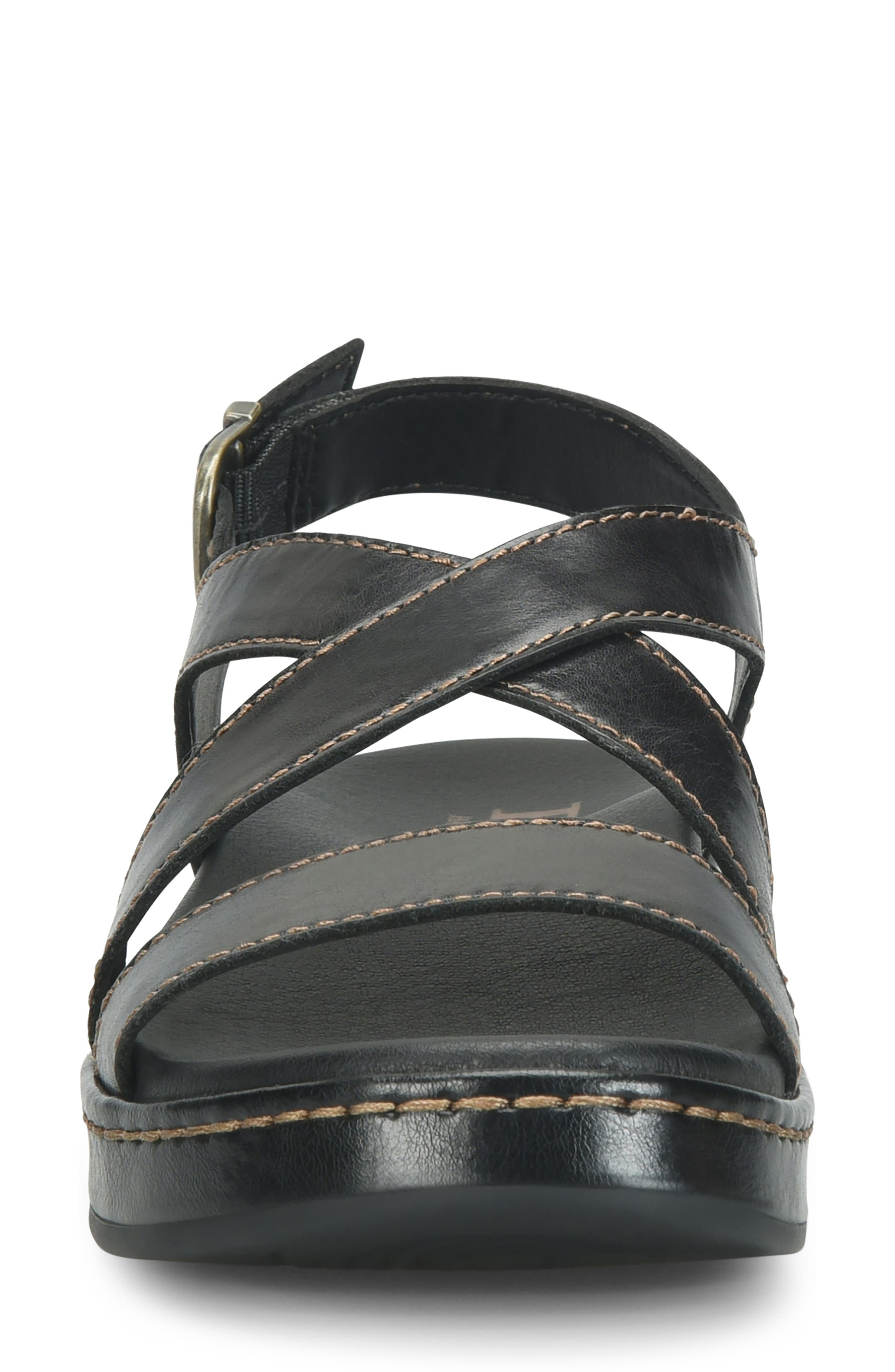 Børn Victoria Slingback Sandal, Alternate, color, Black Leather