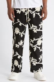 HONOR THE GIFT Floral Ribbon Ankle Pants