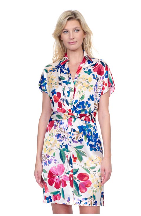 Garden Dream Button-Down Shirt Dress Cover-Up
