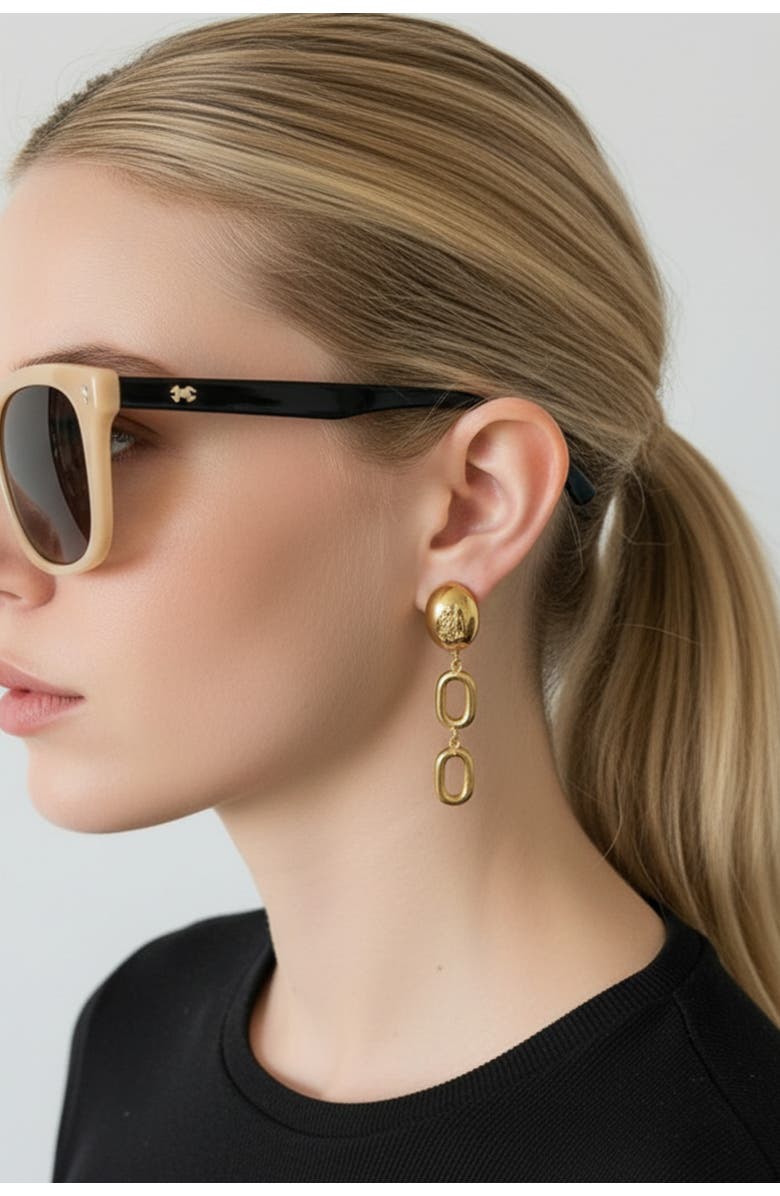 Daniela Millan Jewelry Bloom Drop Earrings, Alternate, color, Gold
