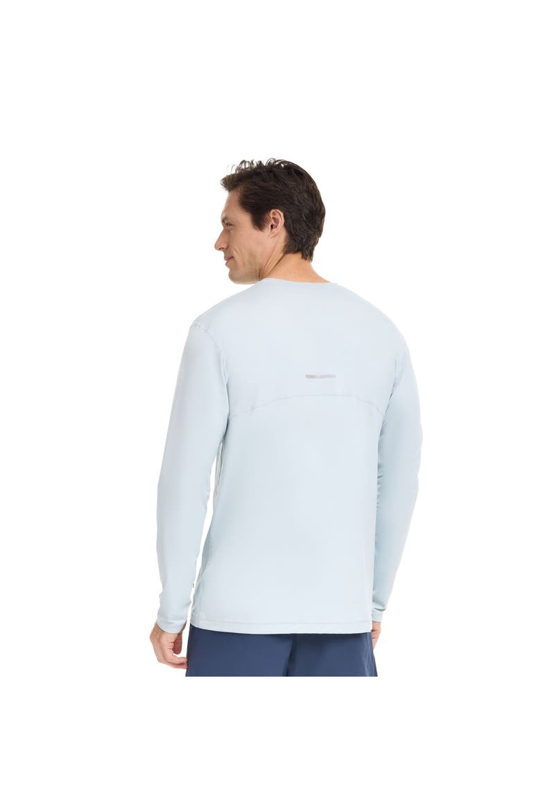 Men's Performance V-Neck Long Sleeve Shirt with Sun and UV Protection, Alternate, color, Soft Gray