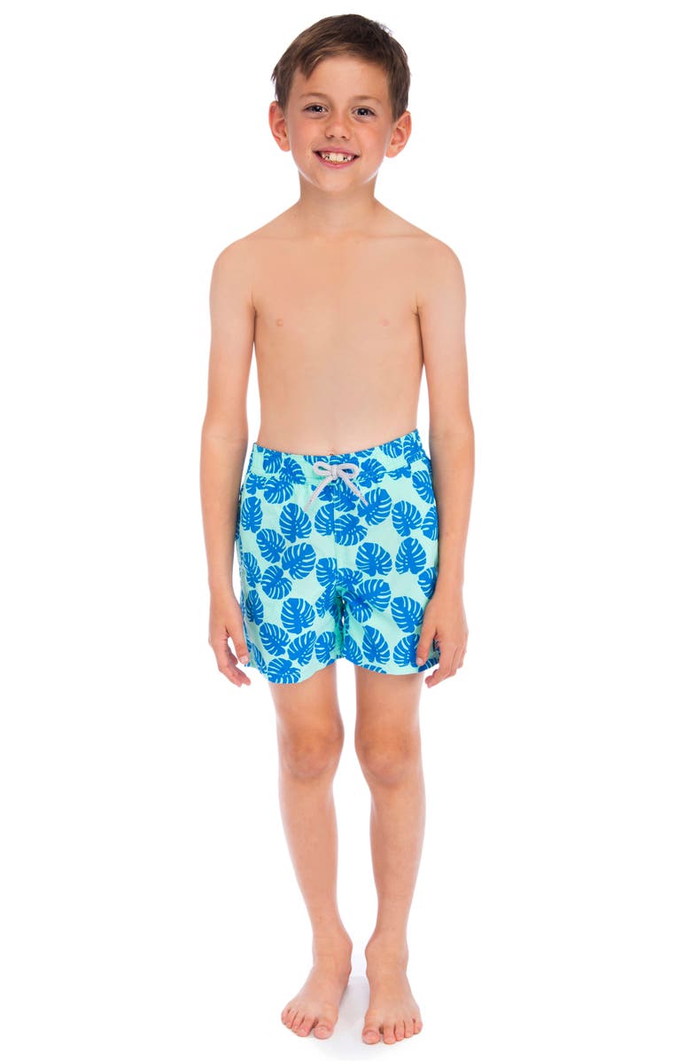 Tom & Teddy Kids' Frond Swim Trunks, Alternate, color, 