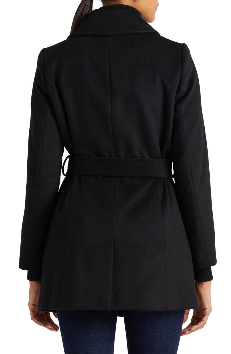 Lauren Ralph Lauren Belted Wool Blend Coat, Alternate, color,