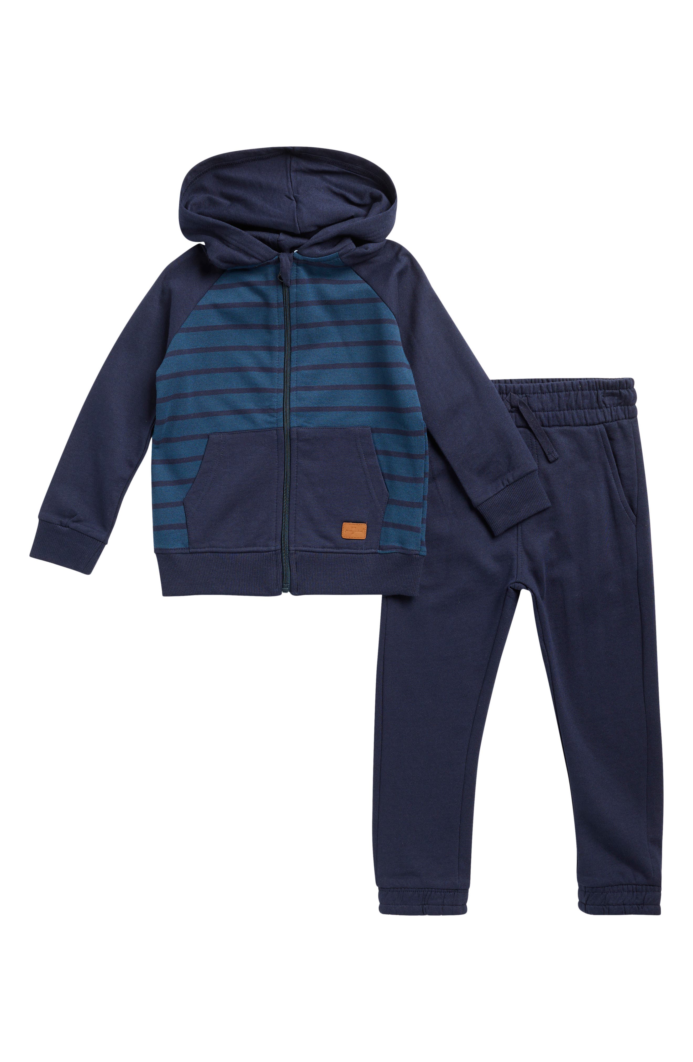 7 For All Mankind Kids' Zip Hoodie & Sweatpants Set