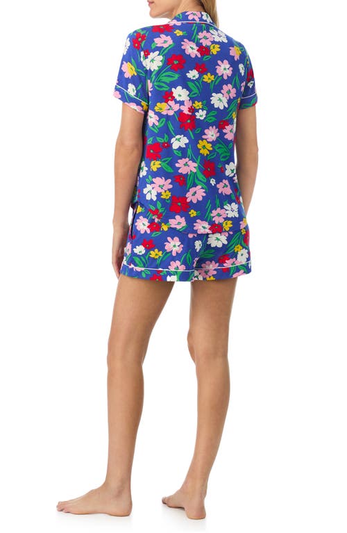 Kate Spade New York Print Short Pajamas In Blue
