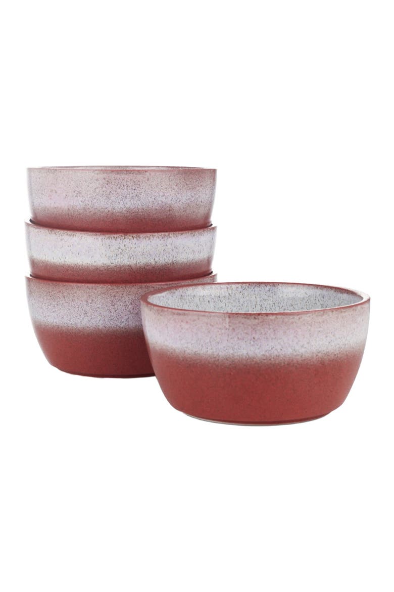 Vince Stoneware 4-Piece Bowl Set, Main, color, Red