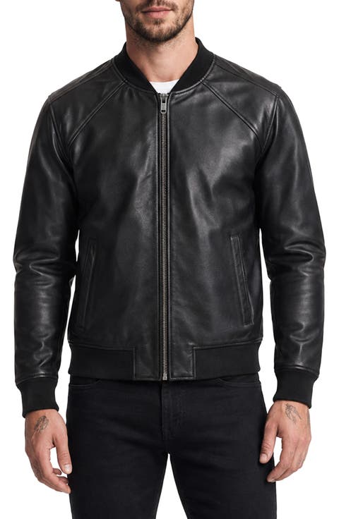 Leather Bomber Jacket