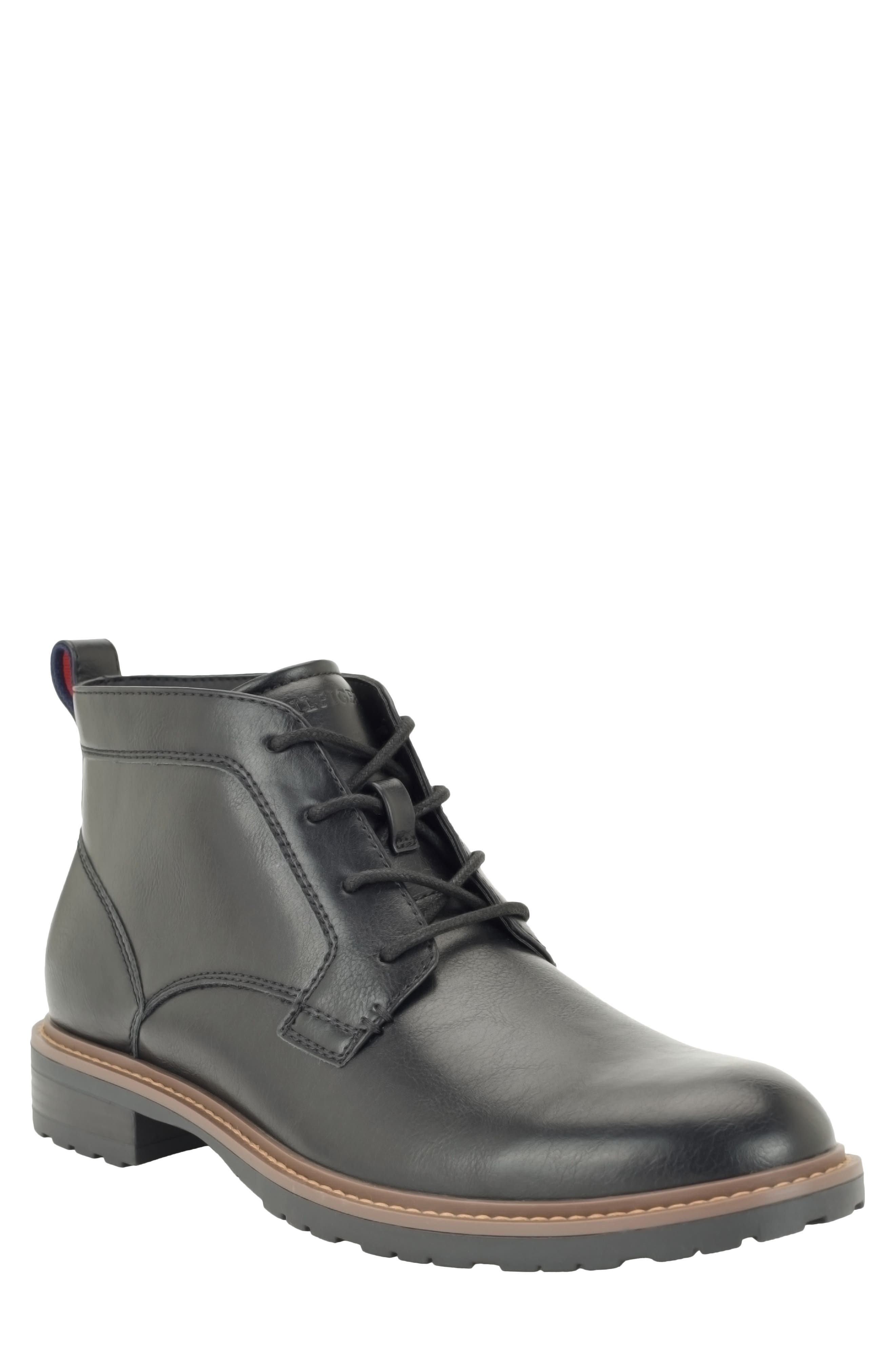 Reesh Faux Leather Chukka Boot