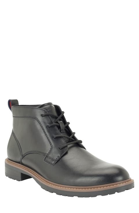 Reesh Faux Leather Chukka Boot