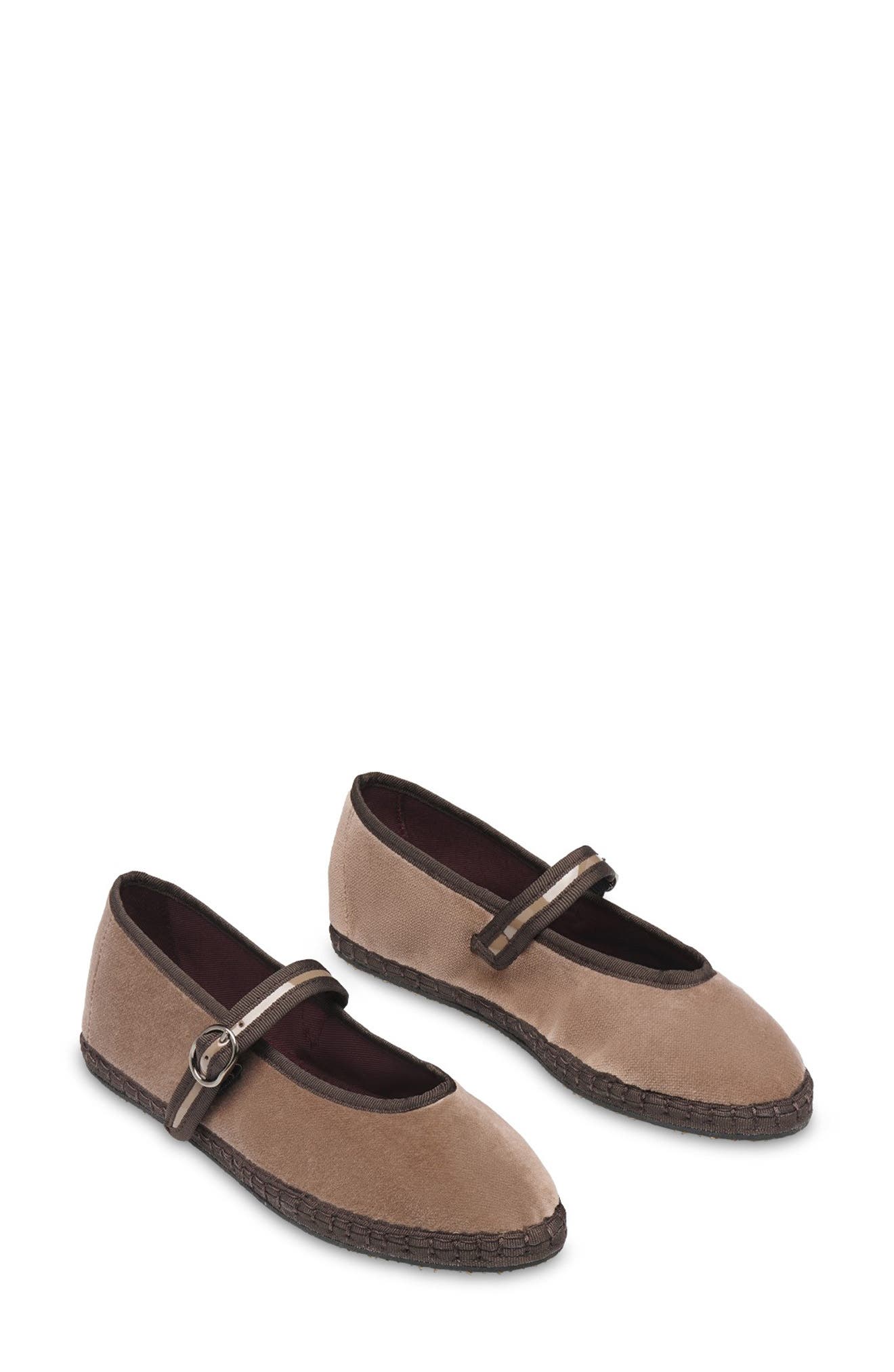 Pierre Mary Jane Flat, Alternate, color, BEIGE