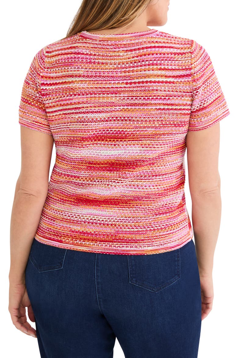 Space Dye Sweater, Alternate, color, RED MULTI