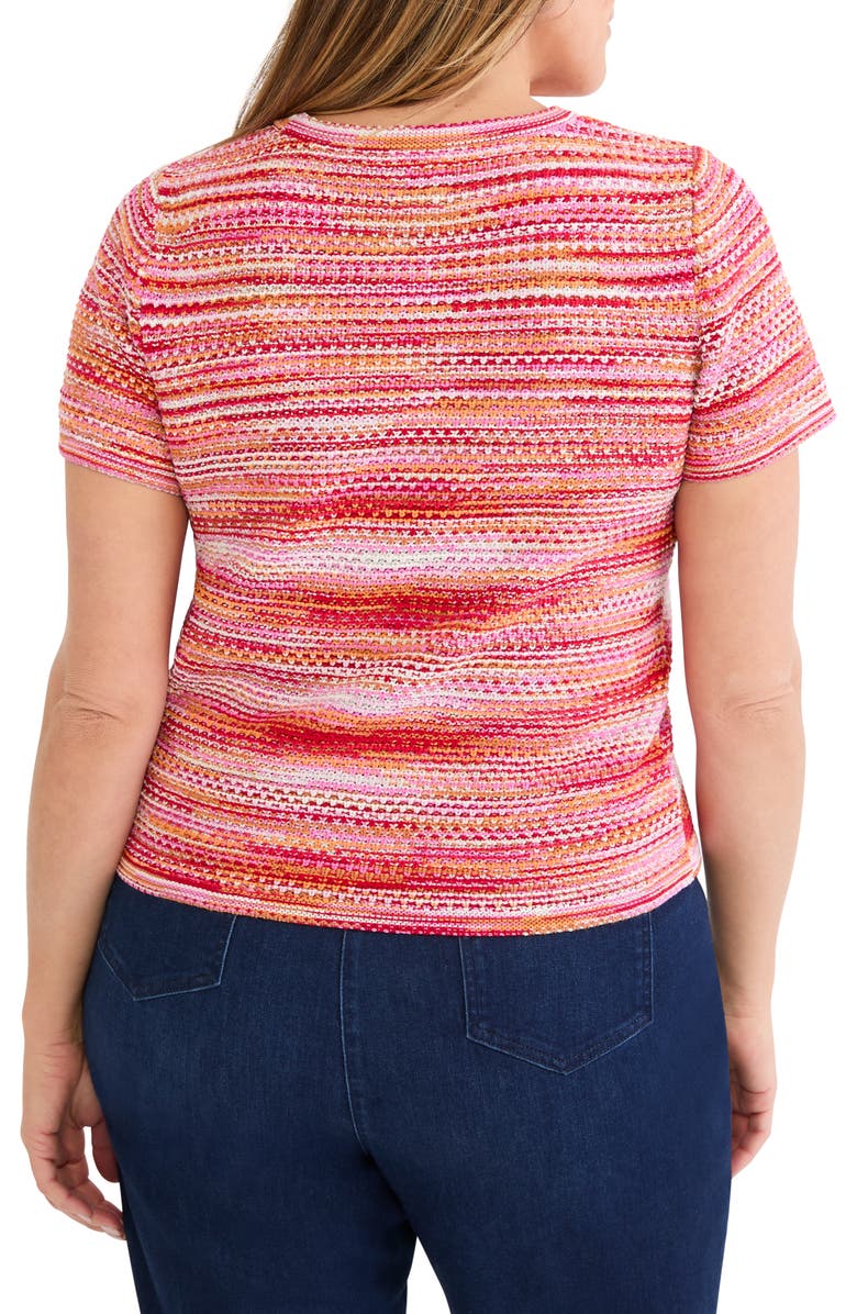 NIC+ZOE Space Dye Sweater, Alternate, color, Red Multi