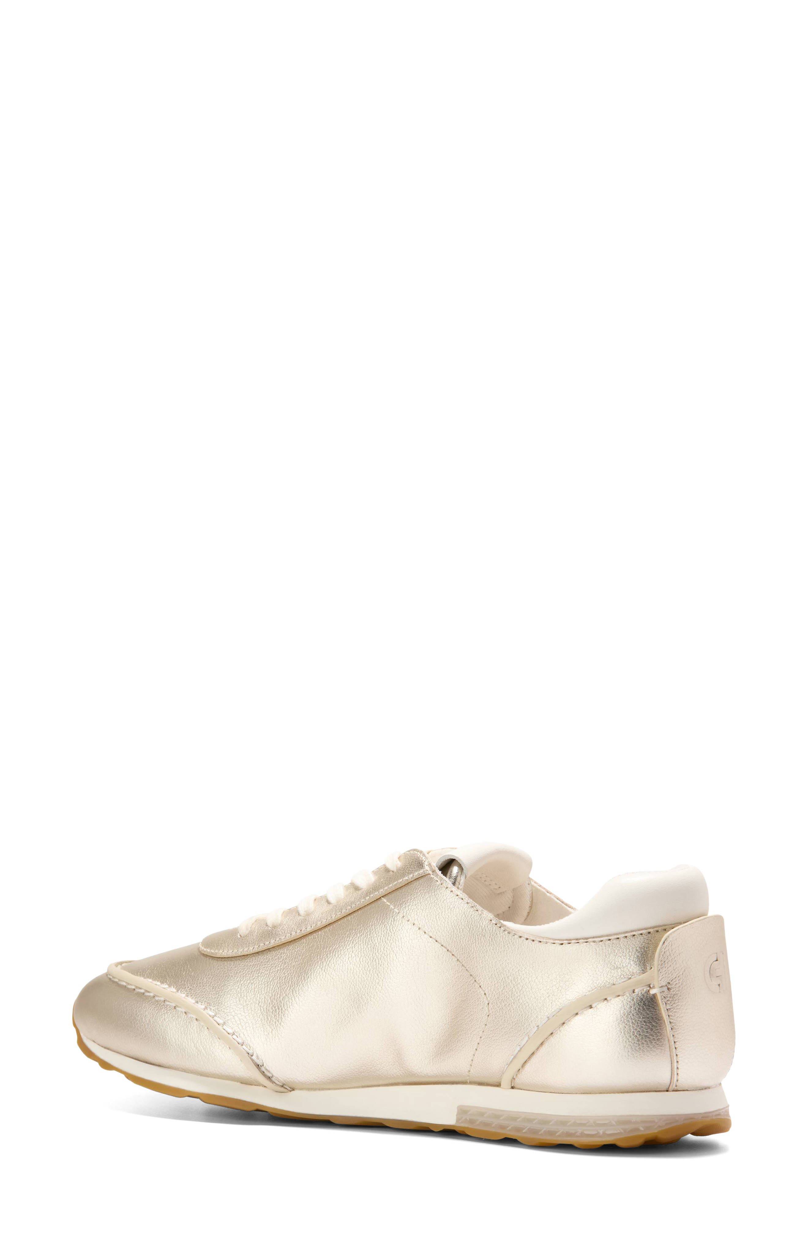 Cole Haan GrandPro LP Runner Energyweave Sneaker, Alternate, color, Soft Gold Leather