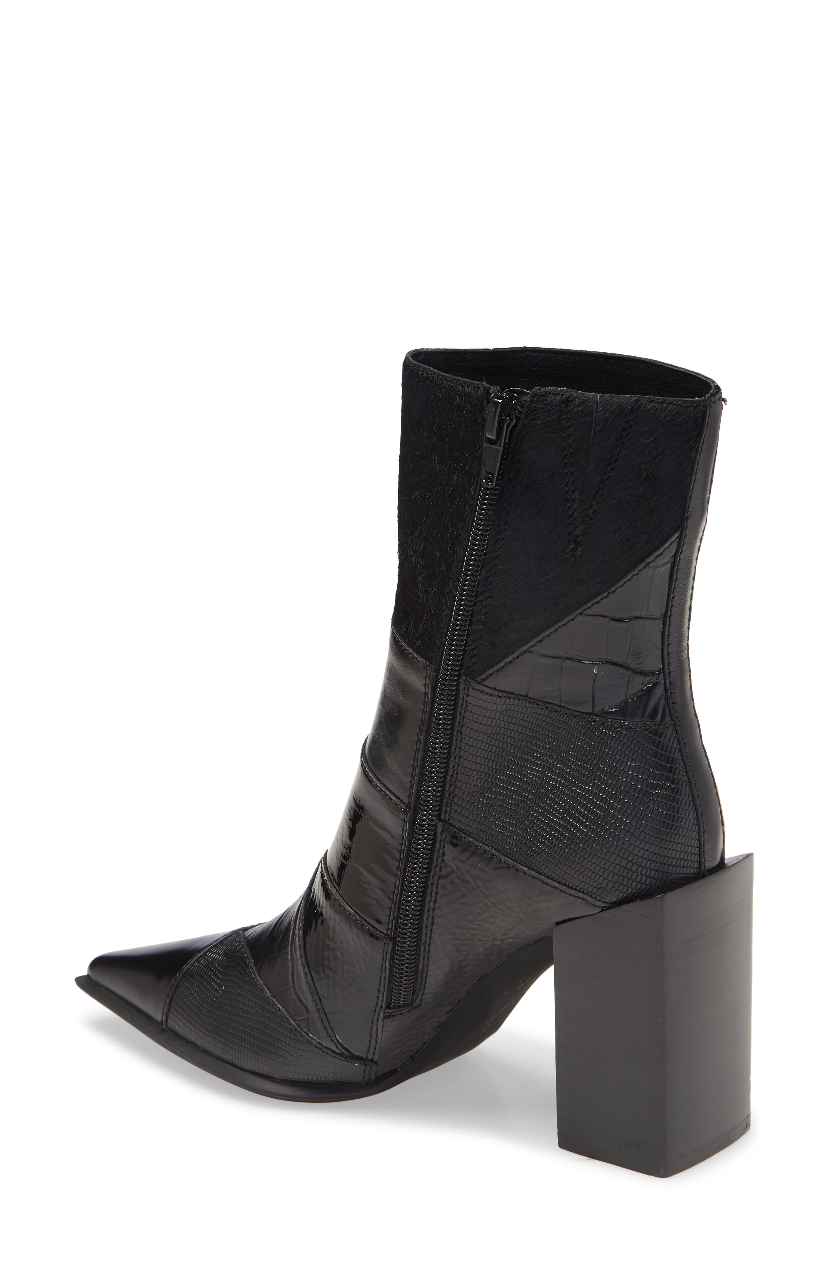 Jeffrey Campbell La-Siren Mixed Media Bootie, Alternate, color, 