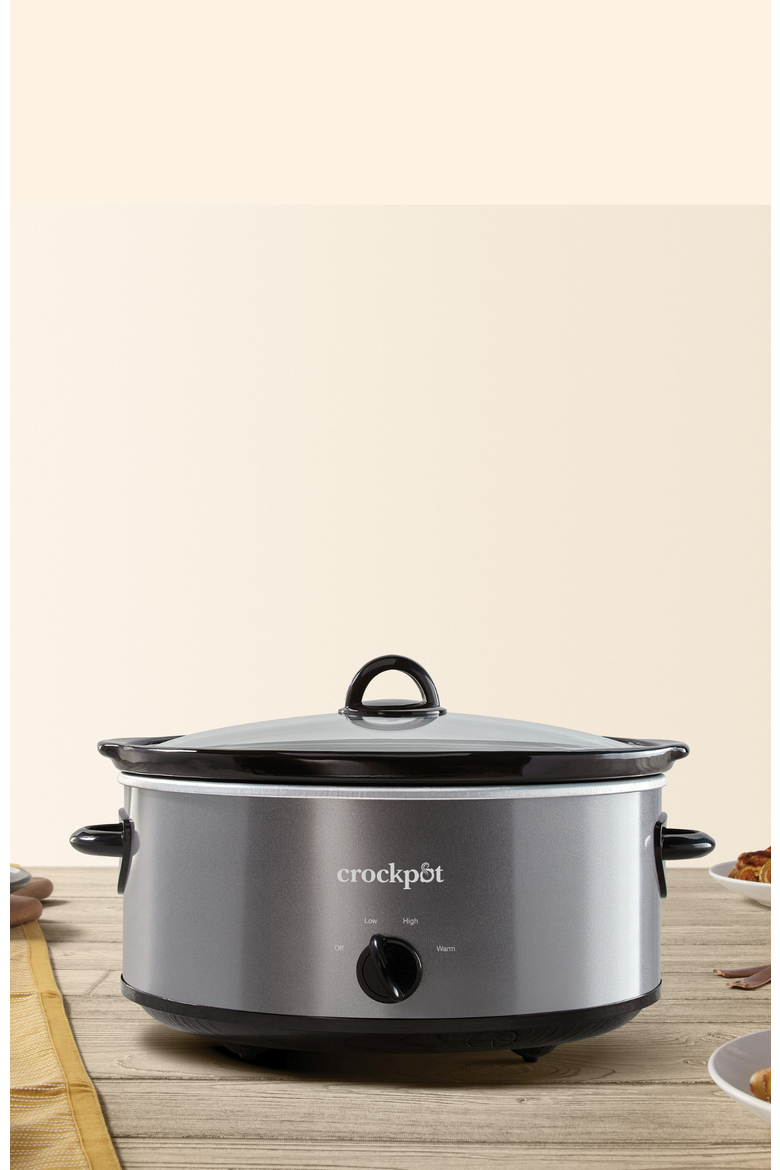 7-Quart Manual Slow Cooker, Alternate, color, Charcoal