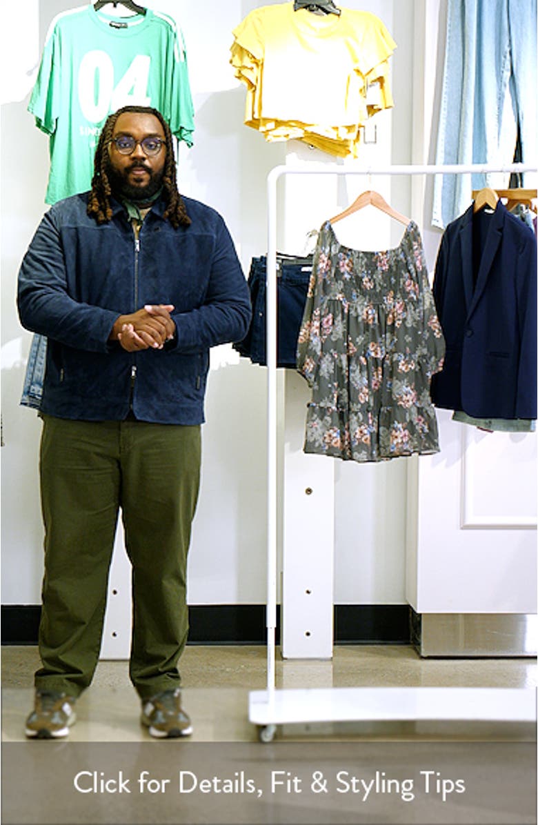 Kids' Printed Long Sleeve Chiffon Party Dress, sales video thumbnail