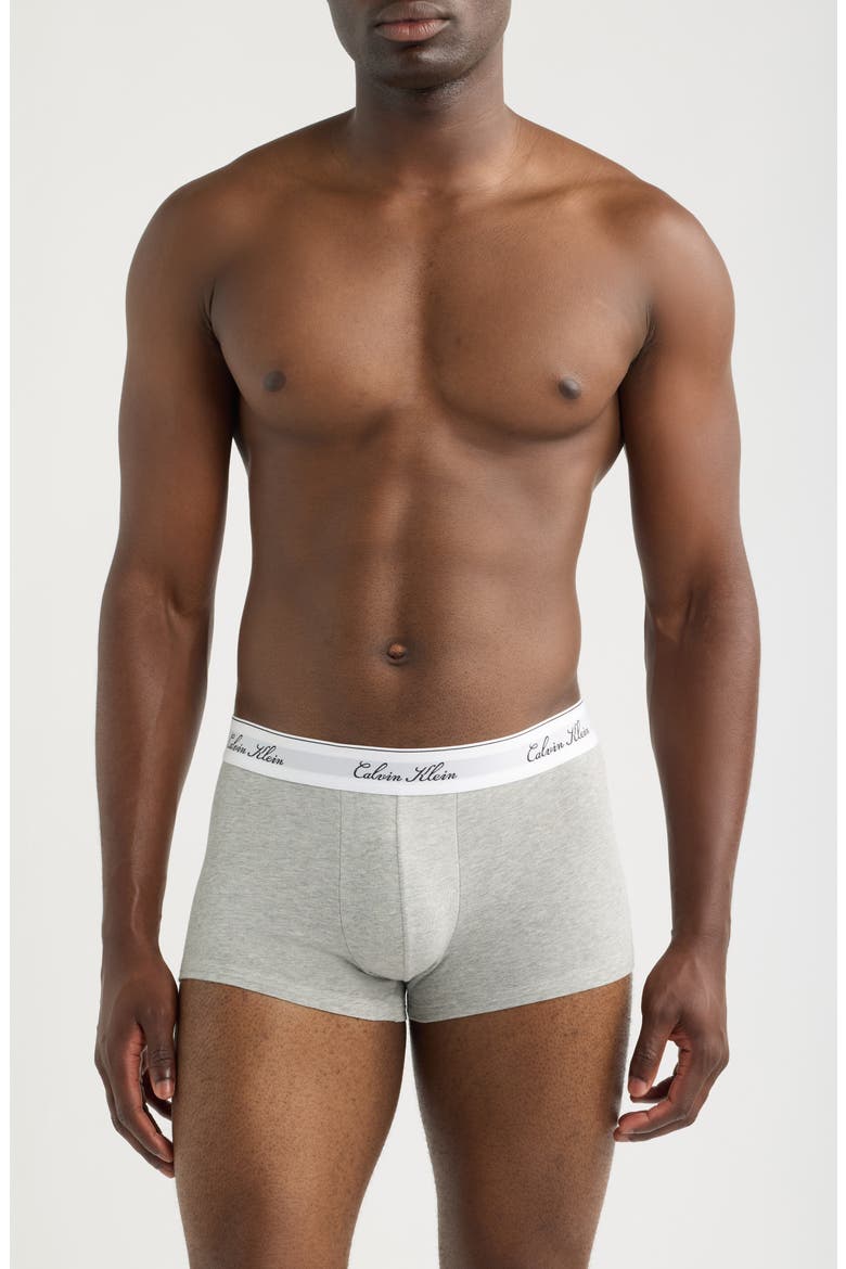Icon Script Stretch Cotton Boxer Briefs, Main, color, BLACK/GH/DARK SAPPHIRE