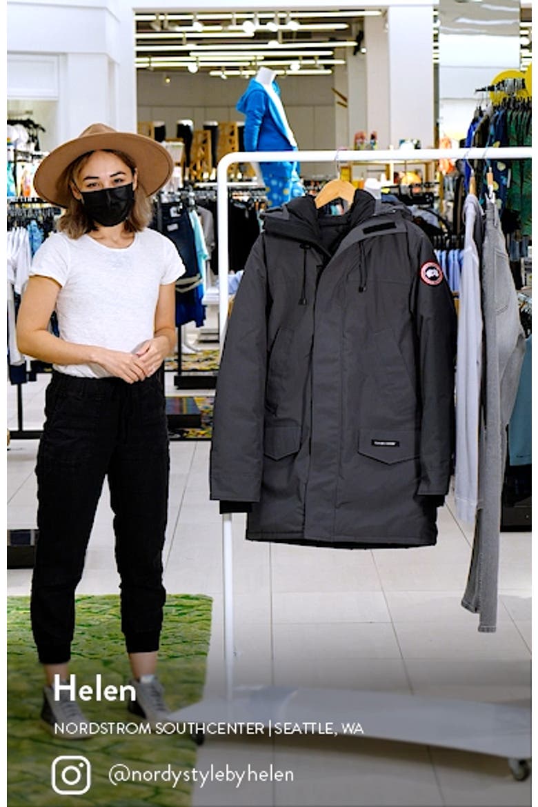 Langford Slim Fit 625 Fill Power Down Hooded Down Parka video