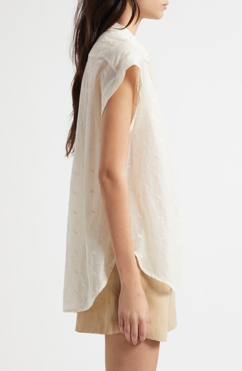 Nili Lotan Normandy Embroidered Shirt, Alternate, color, 