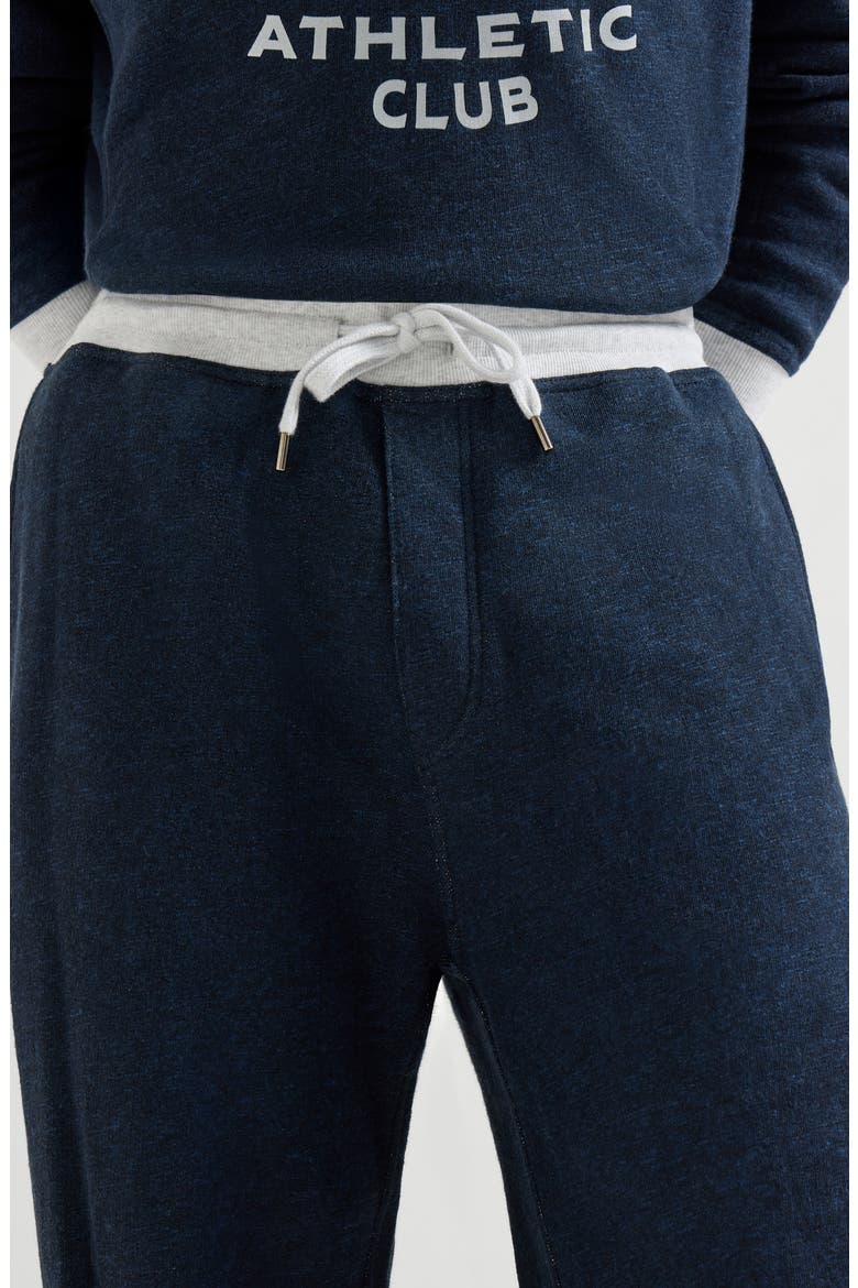 French terry trousers, Alternate, color, Navy Blue