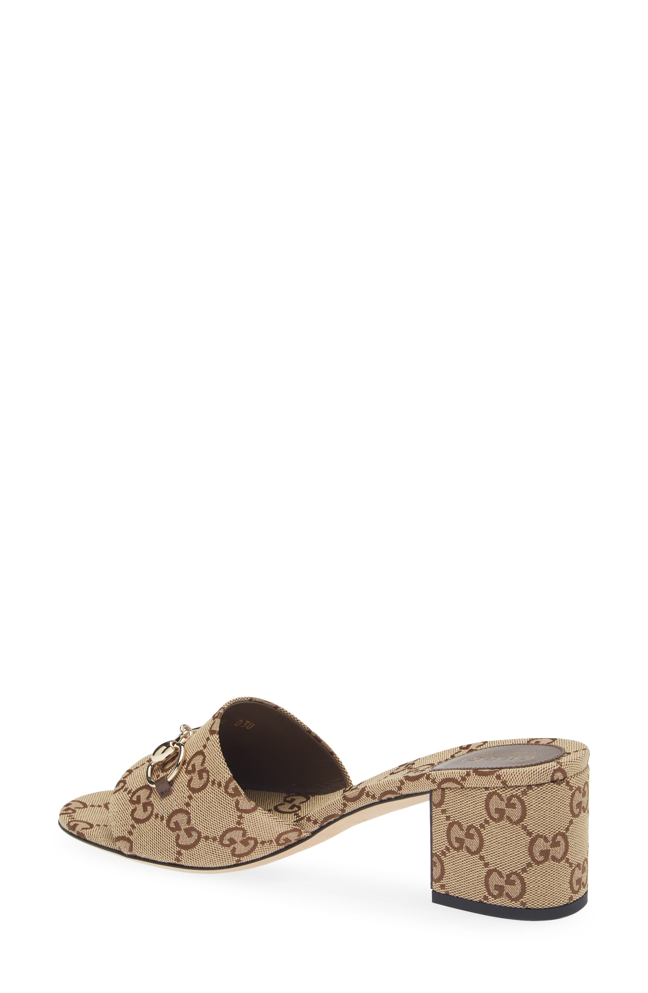 Gucci Siaga Horsebit Slide Sandal, Alternate, color, Beige