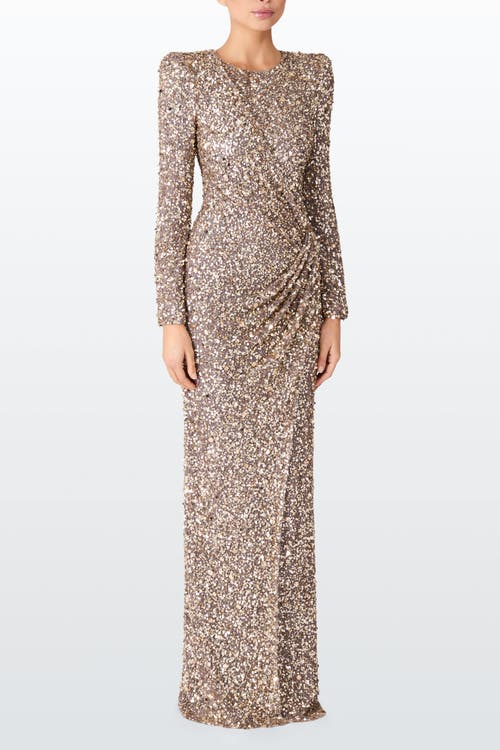 Jenny Packham Marie Maxi Dress In Gray