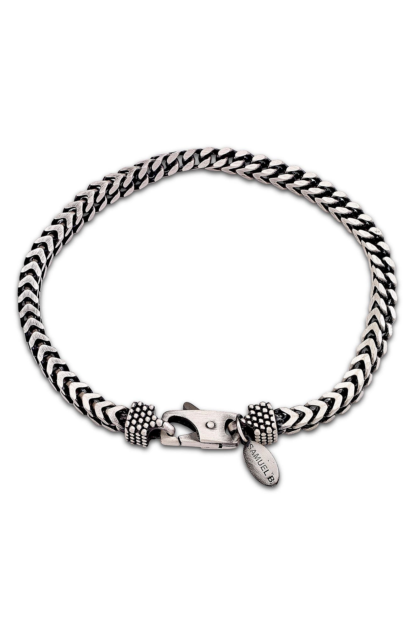 Sterling Silver Woven Chain Bracelet