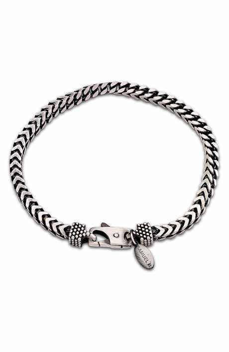 Sterling Silver Woven Chain Bracelet