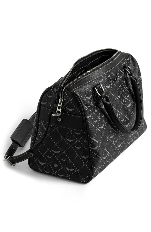 Zadig & Voltaire Medium Sunny Vibe Monogram Bag In Black