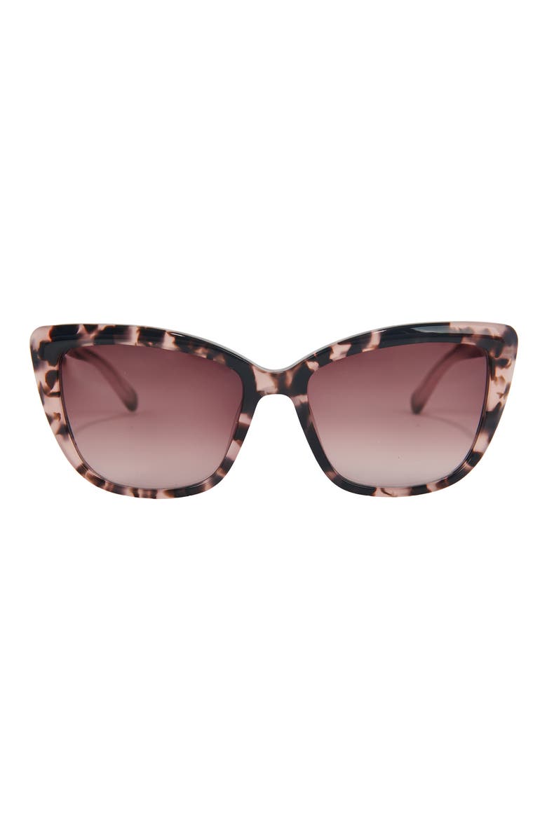 Stud Styler 56mm Gradient Cat Eye Sunglasses, Main, color, BLUSH