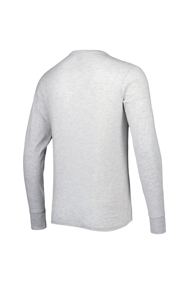 Men's '47 Heathered Gray Baltimore Ravens Dozer Franklin Long Sleeve T-Shirt, Alternate, color, Gray