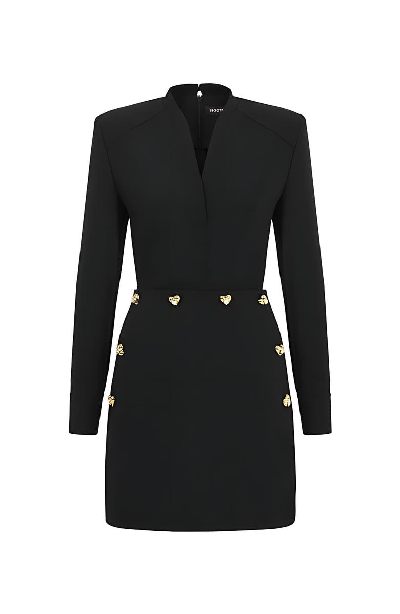 Nocturne Shoulder Pad Mini Dress, Alternate, color,