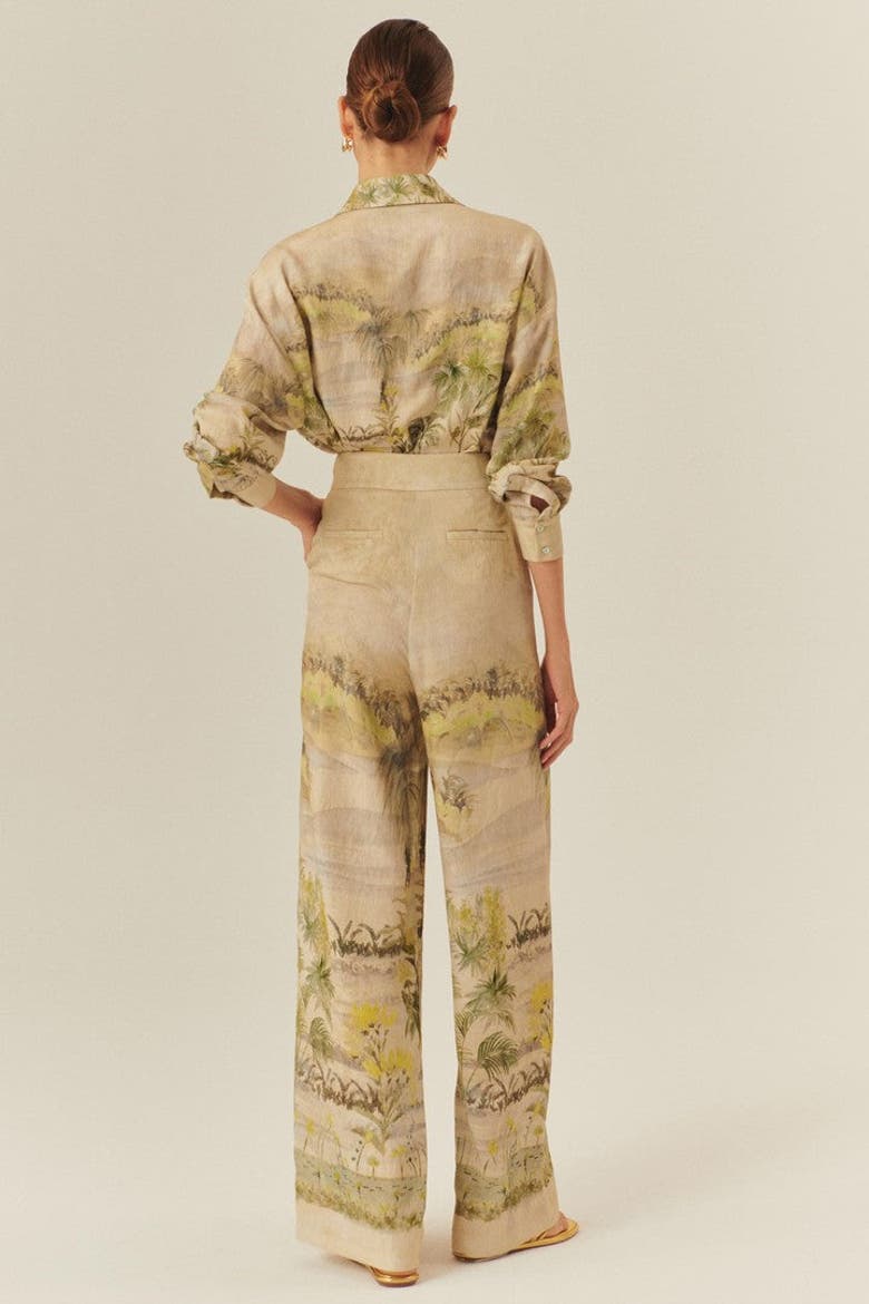 Cecelia Classic Relaxed Wide Legs, Alternate, color, Beige