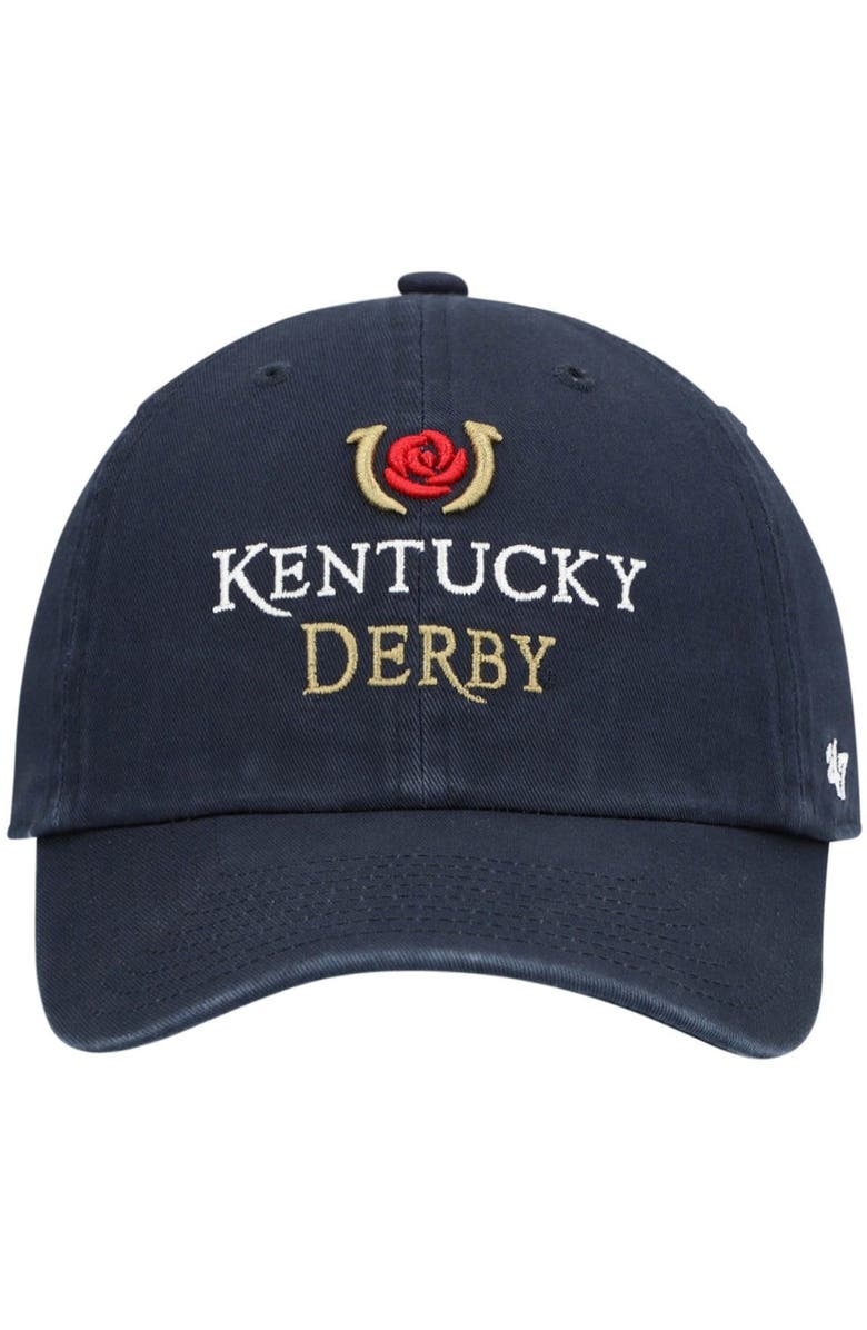 '47 Men's '47 Navy Kentucky Derby Logo Icon Clean Up Adjustable Hat, Alternate, color, 