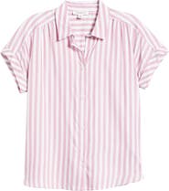 beachlunchlounge Darby Short Sleeve Button-Up Shirt