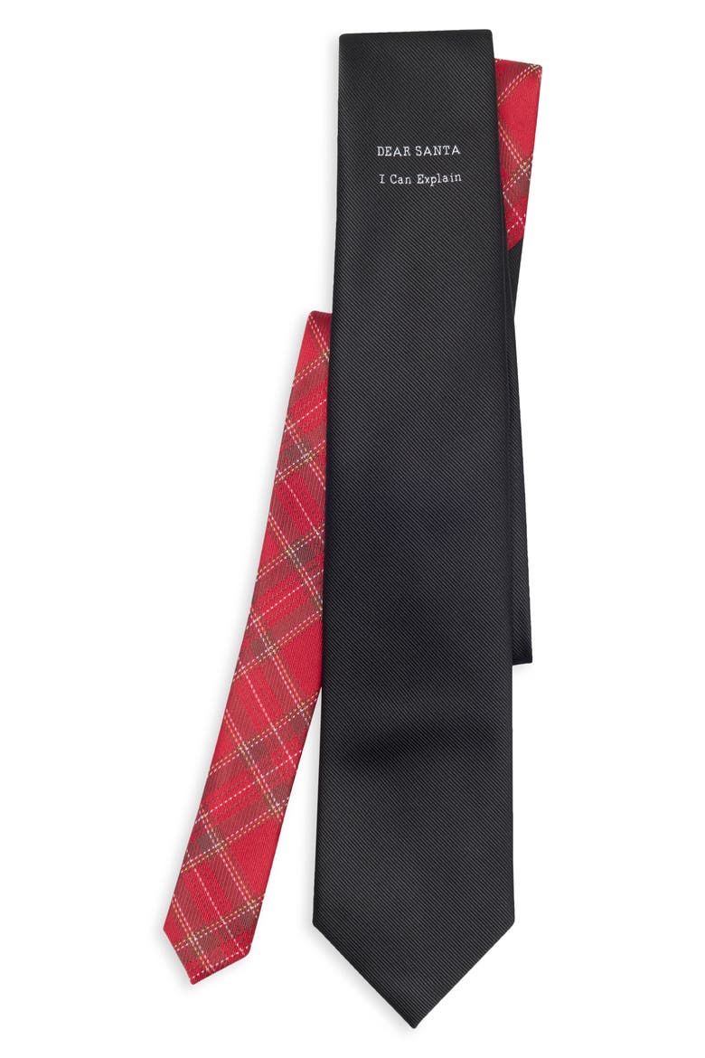 Dear Santa Tie, Main, color, BLACK