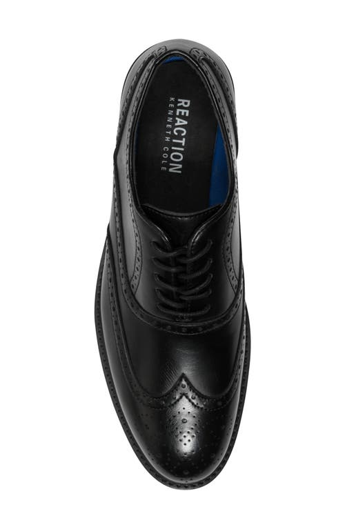 Kenneth Cole Reaction Lance Wingtip Oxford In Black