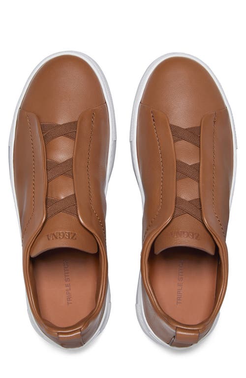 Zegna Triple Stitch Low-top Sneakers In Green
