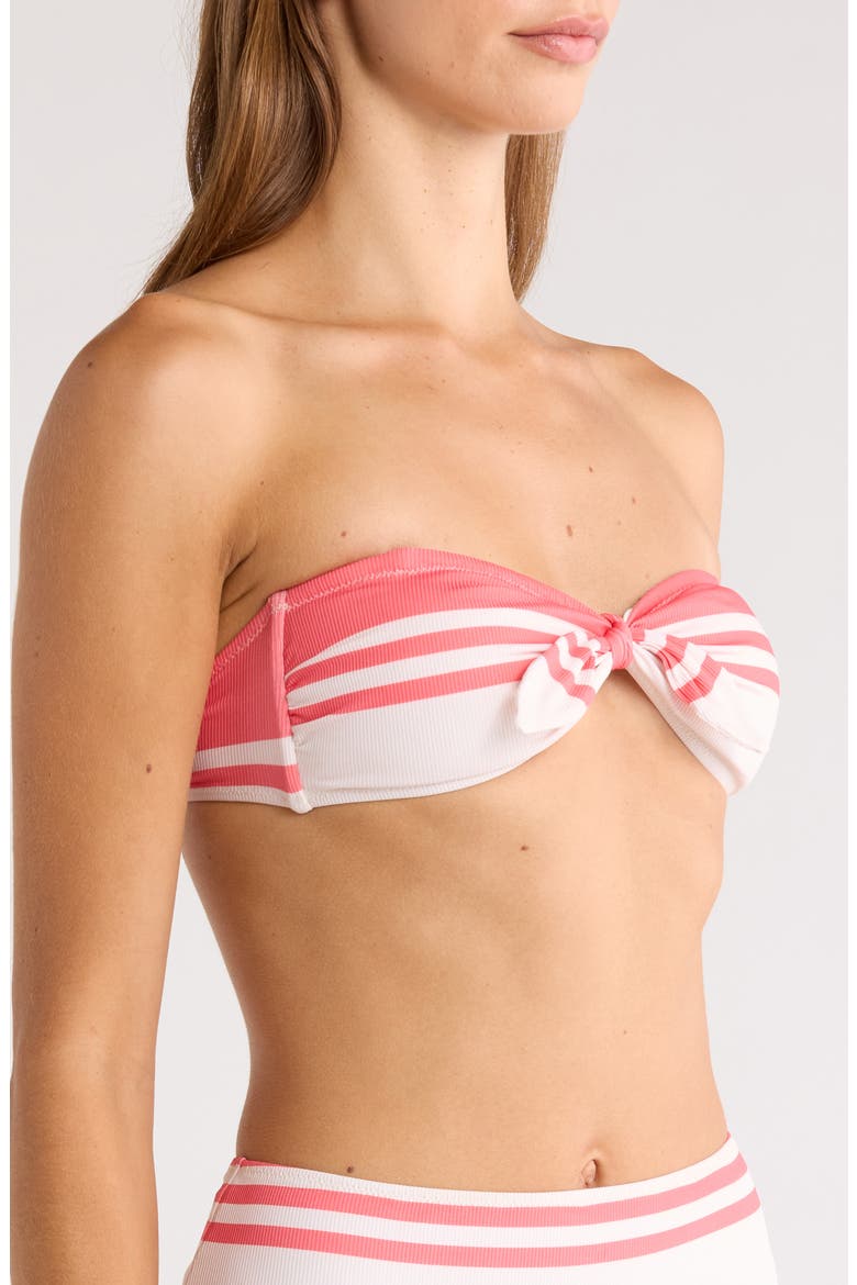 Ava Bandeau Bikini Top, Alternate, color, AYELE FRAGARIA