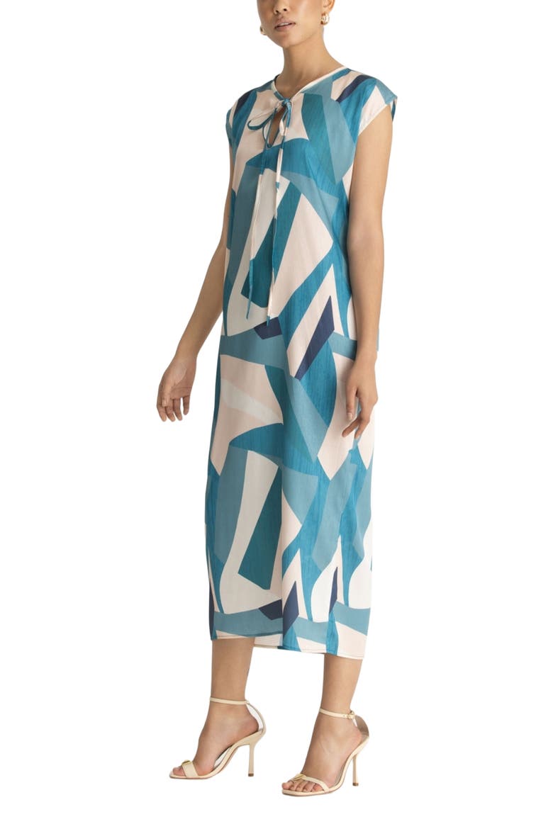 Fany Dress, Alternate, color, Aira Blu